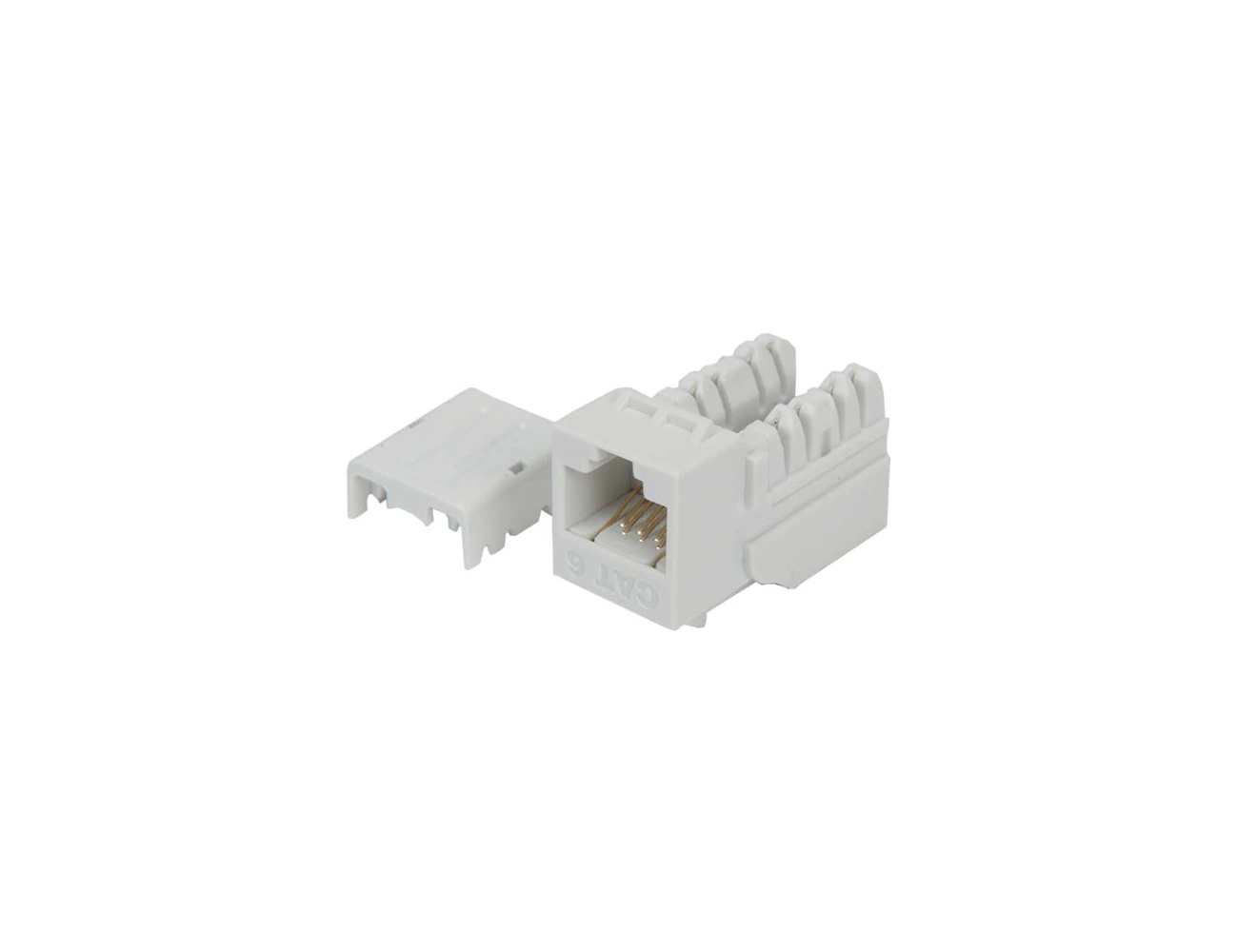 CAT6 UTP 90° KEYSTONE JACK ( WITH QUICK TOOL )