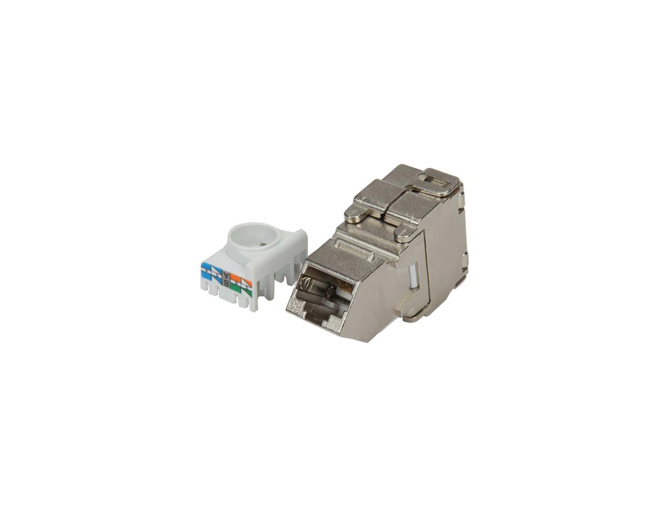CAT5e FTP 180° Angled Toolless (Keystone Jack)