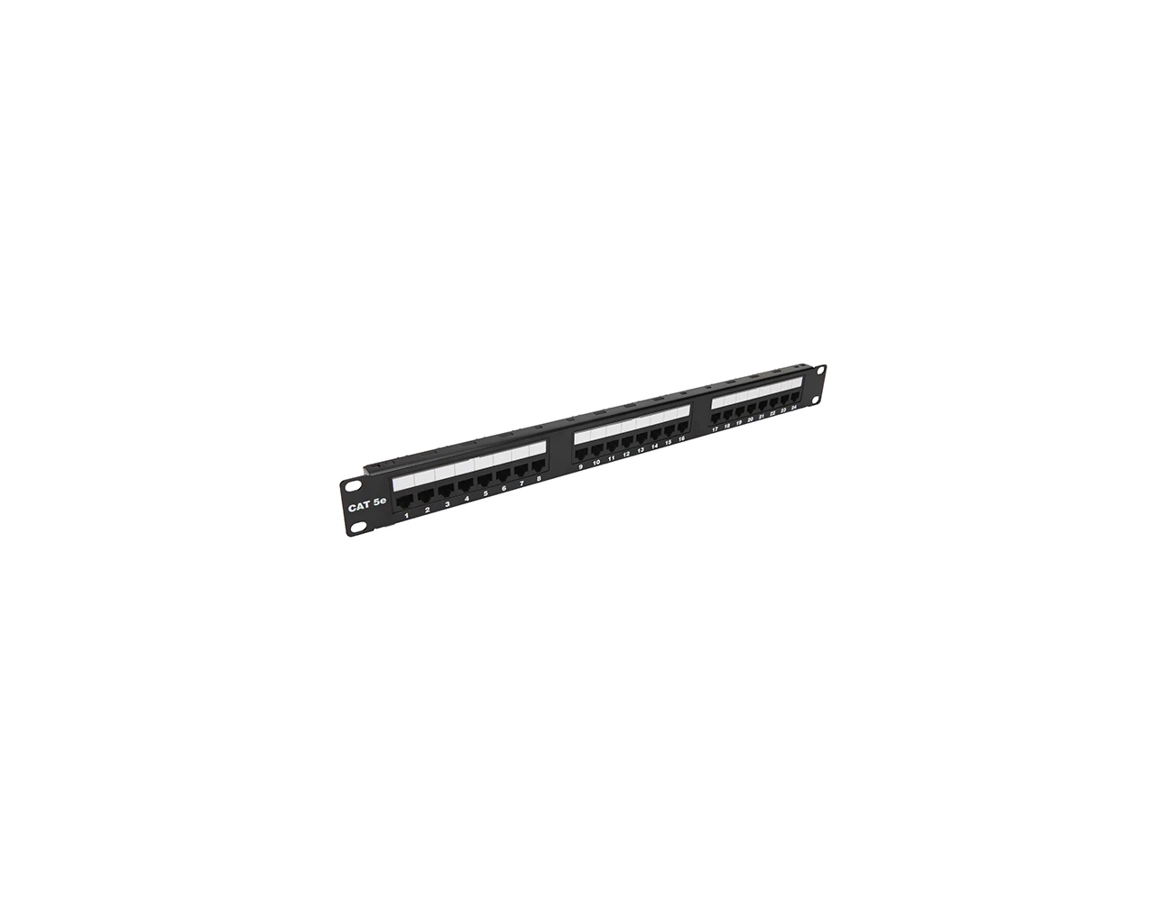 1U 24 Port UTP Cat5e Patchpanel ( 110 Krone IDC - Horizontal )
