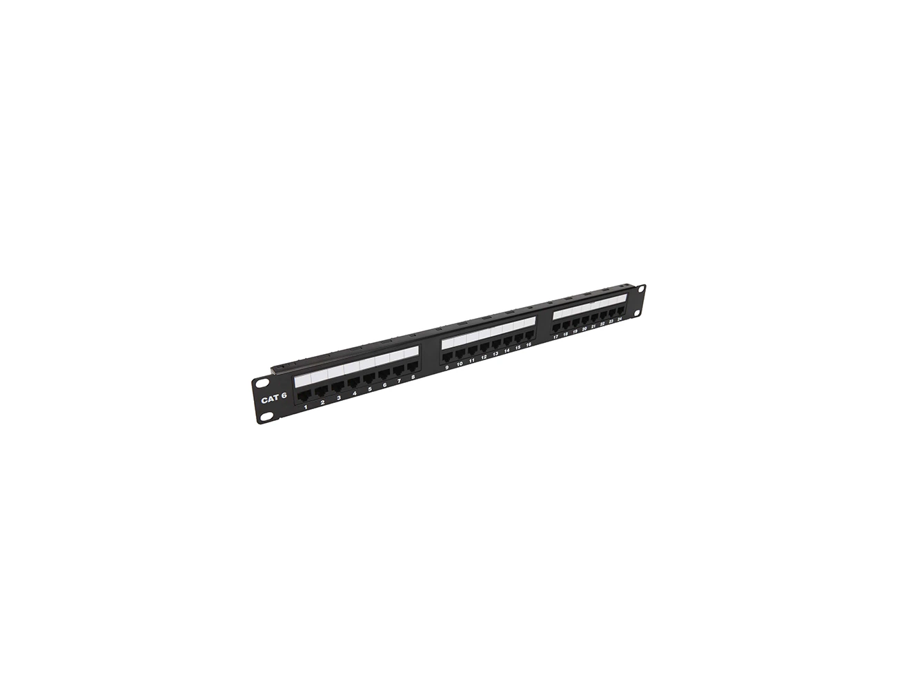 1U 24 Port UTP Cat6 Patchpanel ( 110 Krone IDC - Horizontal )