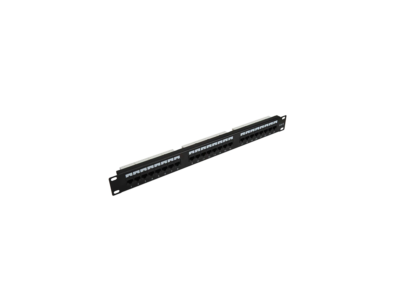 1U 24 Port UTP Cat6 LED Patchpanel ( 110 Krone IDC )