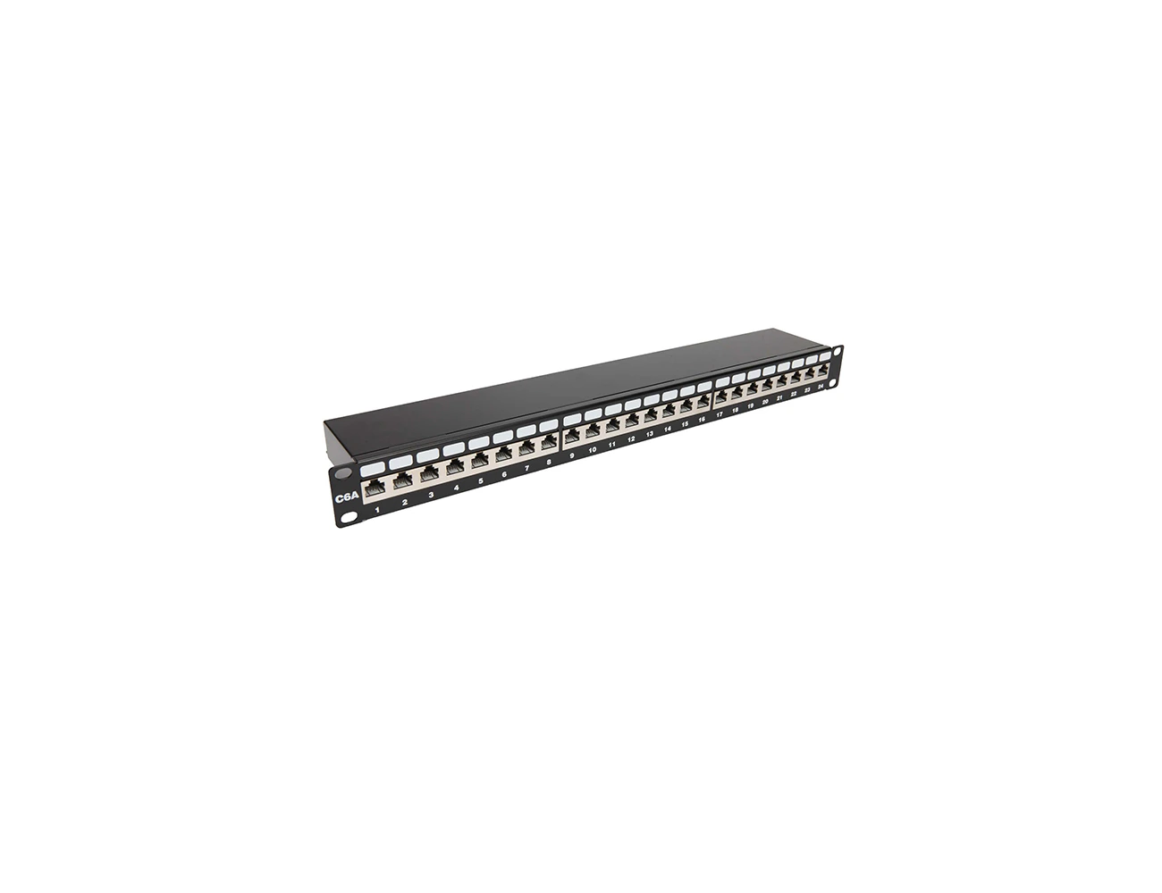 1U 24 Port S/FTP Cat6a Patchpanel ( 110 Krone IDC Closed )