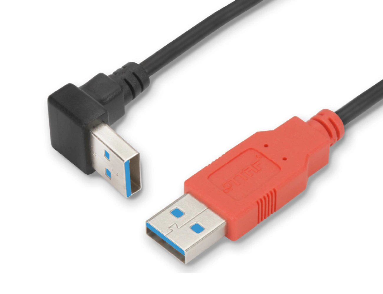 USB 3.0 NETWORK CABLE ANGLED RED L:2m