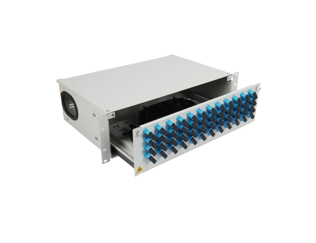 3U 19’’ 96 Port SC/PC SM DX Sliding (With Rail) Rack Type Patchpanel (Full)