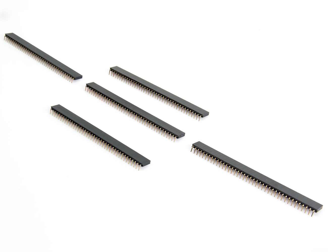 1x40 Pin 1.27mm Single Row DIP Pcb Type Right Angle Female Pin Header