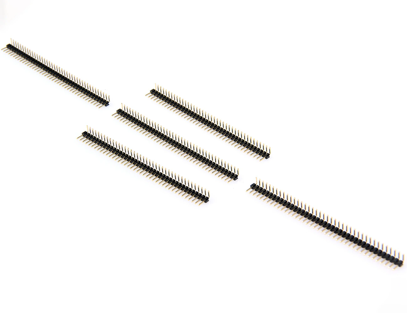 1x40 Pin 1.27mm Single Row SMD Pcb Type Right Angle Male Pin Header