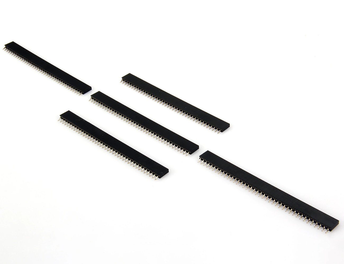 1x40 Pin 2.54mm Single Row SMD Pcb Type Right Angle Female Pin Header