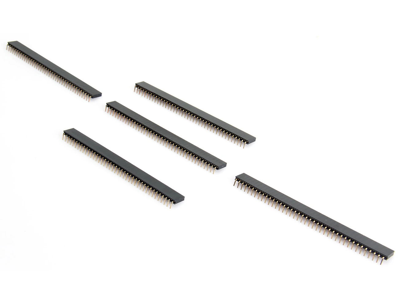 1x40 Pin 2.54mm Single Row DIP Pcb Type Right Angle Female Pin Header