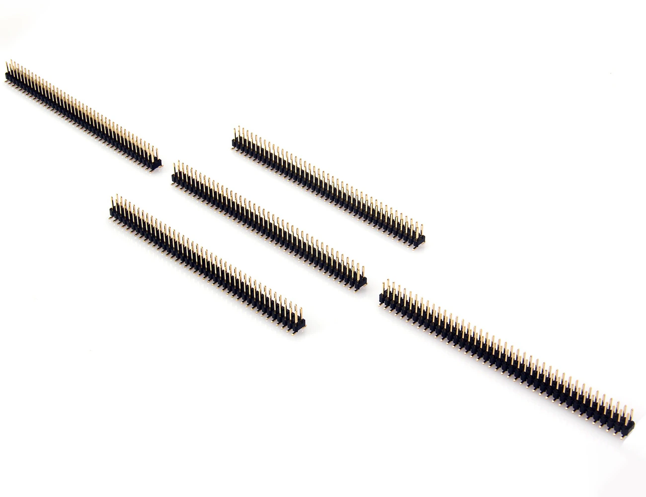 2x40 Pin 1.27mm Dual Row SMD Pcb Type Straight Male Pin Header