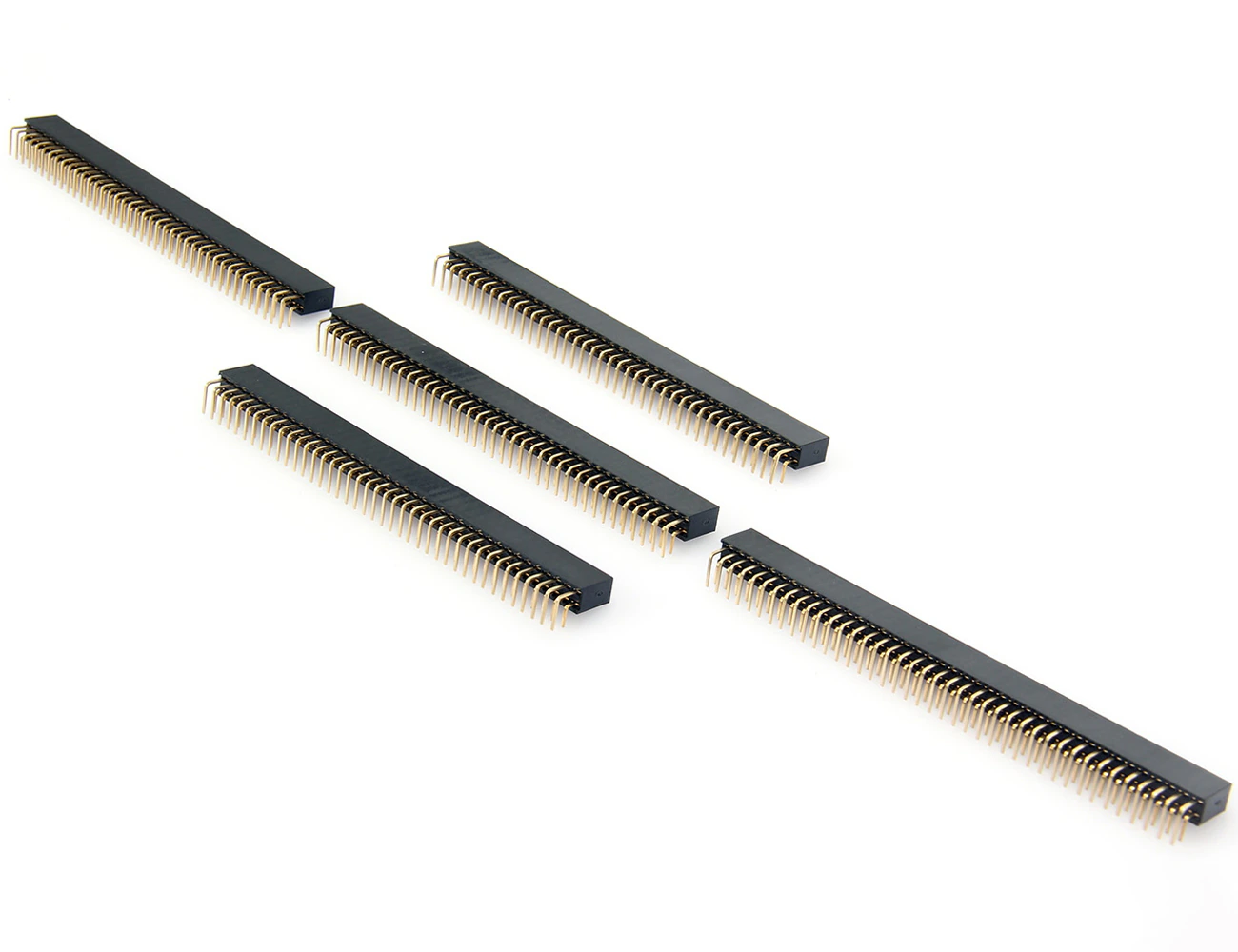 2x40 Pin 2.54mm Dual Row DIP Pcb Type Right Angle Female Pin Header