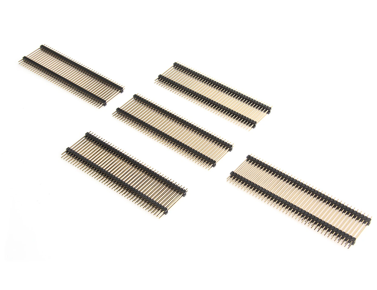 2x40 Pin 2.54mm Dual Row DIP Pcb Type Straight Insulator Male Pin Header