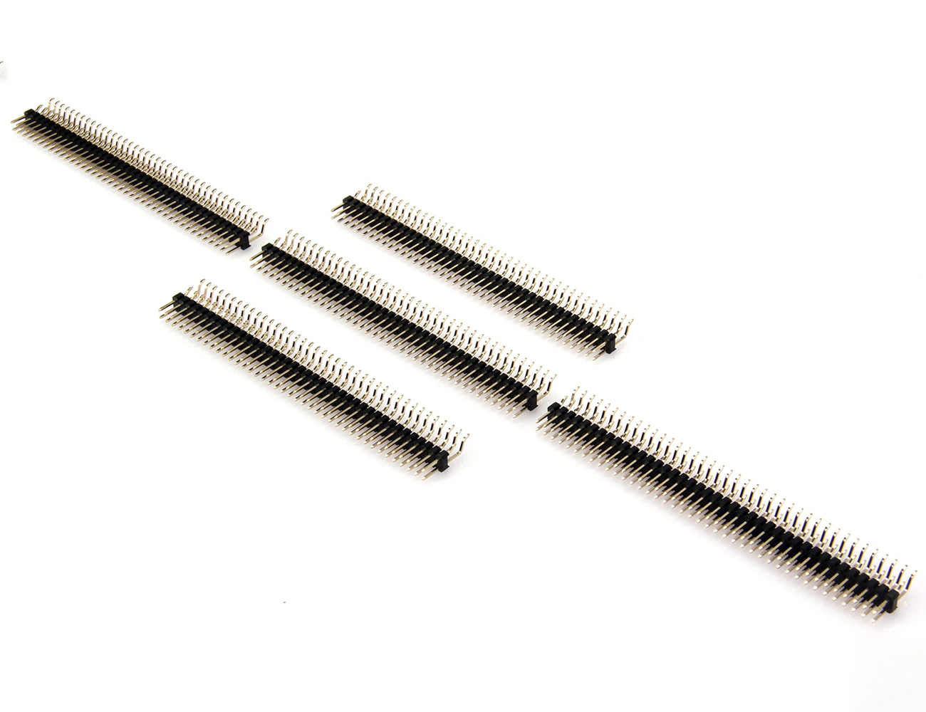 2x40 Pin 2.54mm Dual Row SMD Pcb Type Right Angle Male Pin Header