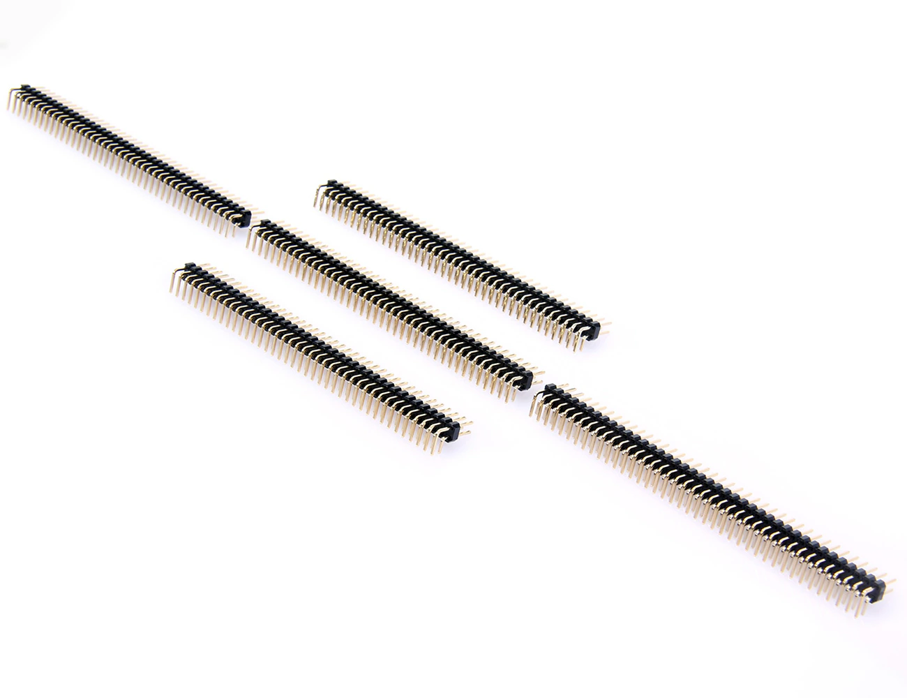 Header 2x40 Pin 1.27mm Dual Row DIP Pcb Type Right Angle Male Pin Header