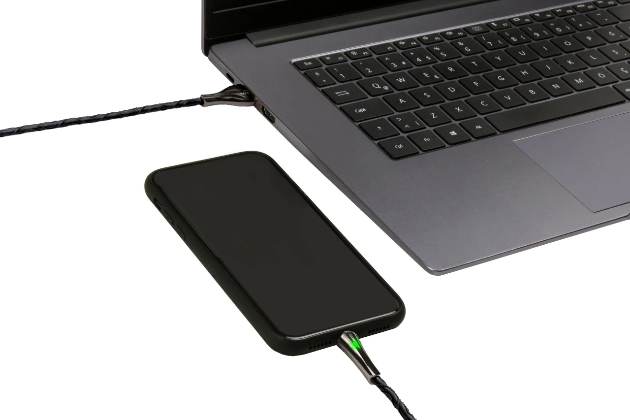 Lightning Led Light Black Cable