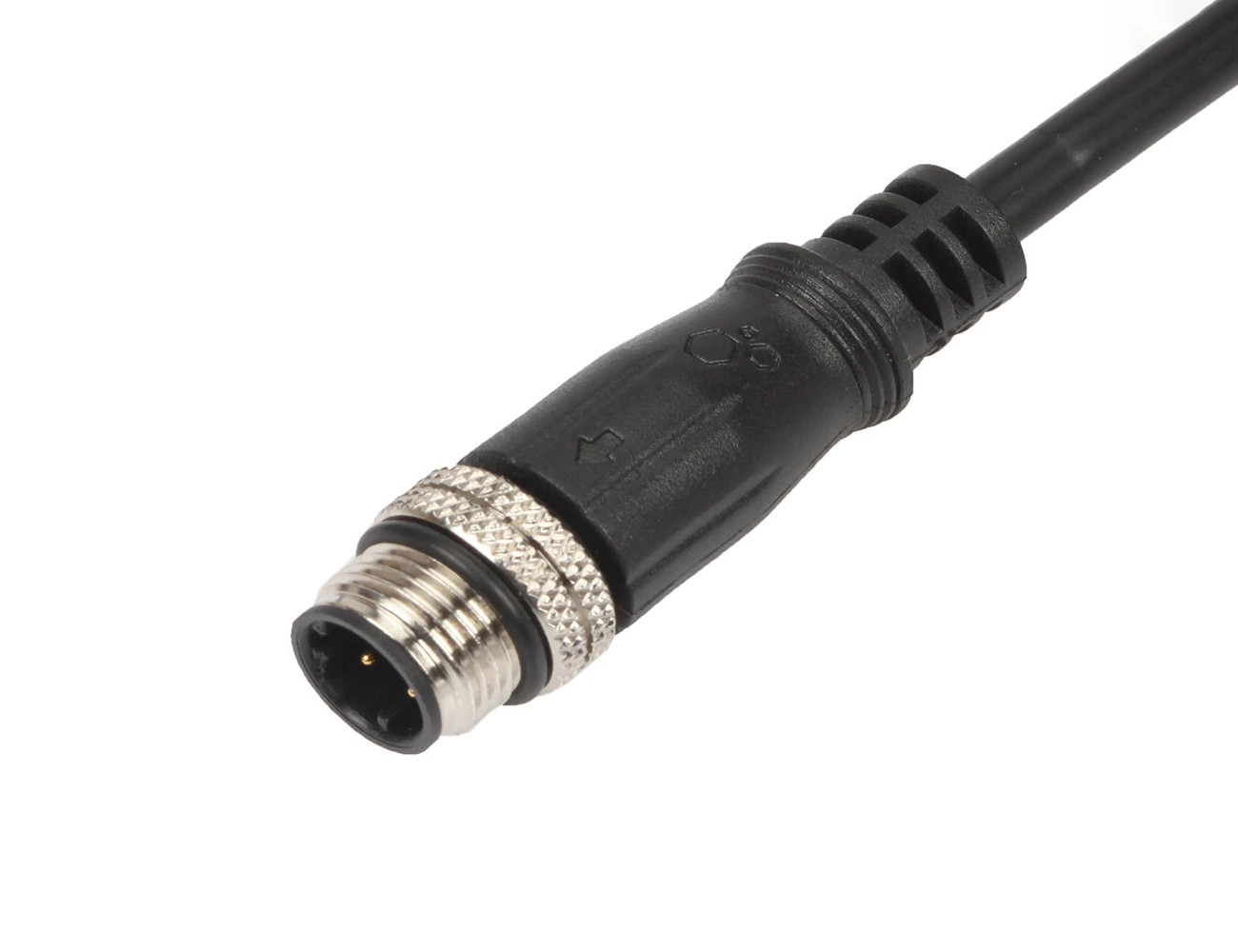 M12 - 2, 3, 4, 5, 8, 12 Pin Male