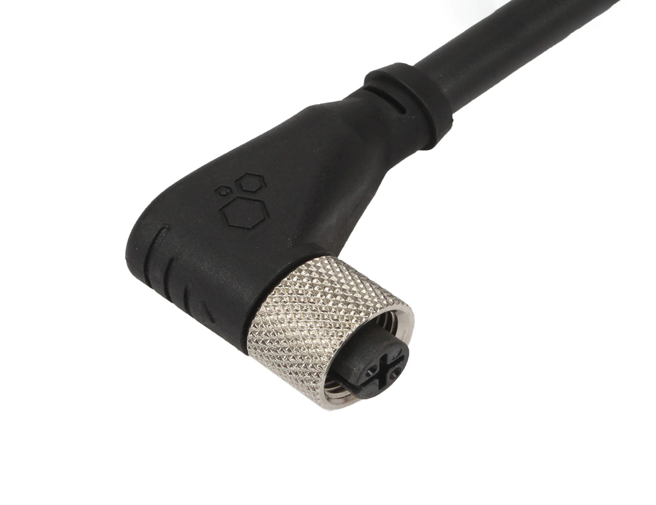 M12 - 2, 3, 4, 5, 8 Pin Female 90°