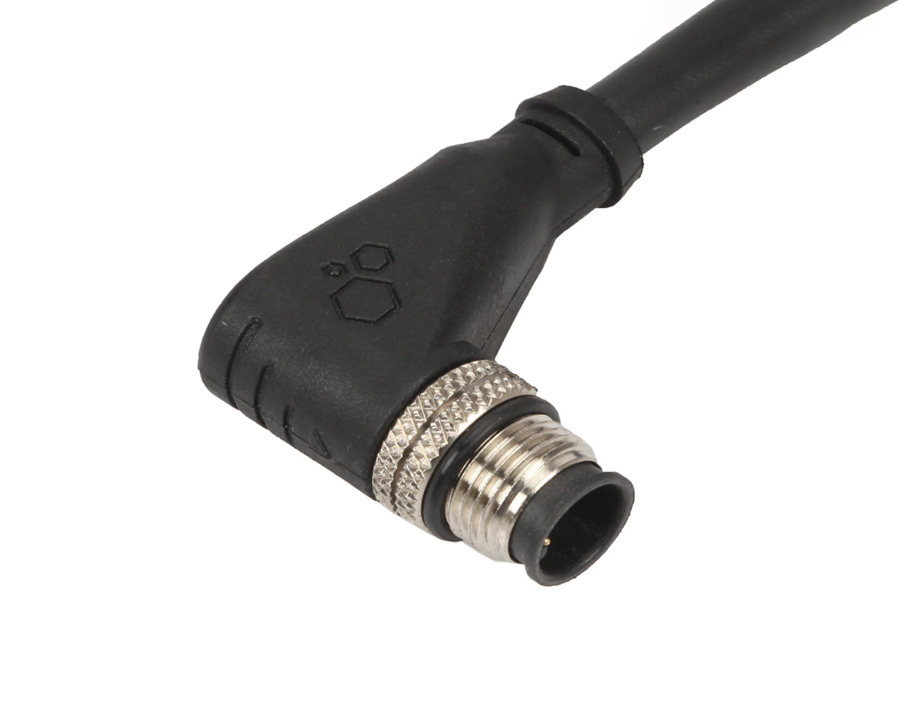 M12 - 2, 3, 4, 5, 8 Pin Male 90°