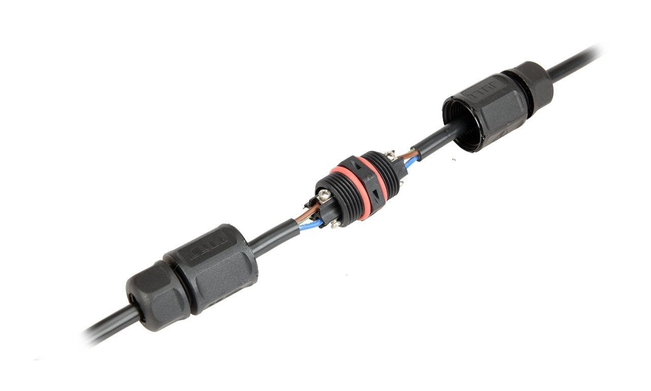 Waterproof Straight Connector with Screw Connection
